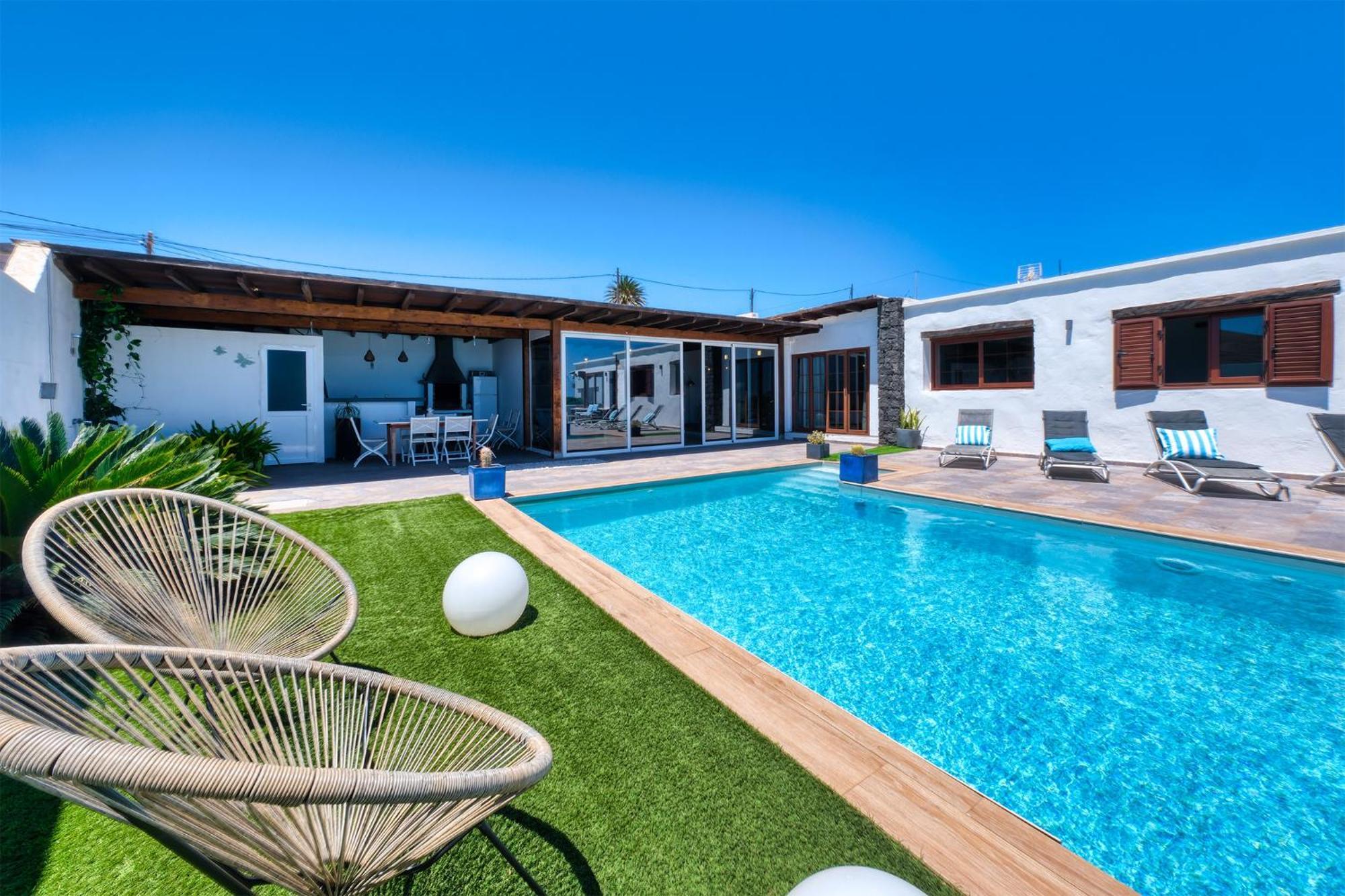 Villa Macher Piscina Y Bar Piscina ติอาส ภายนอก รูปภาพ