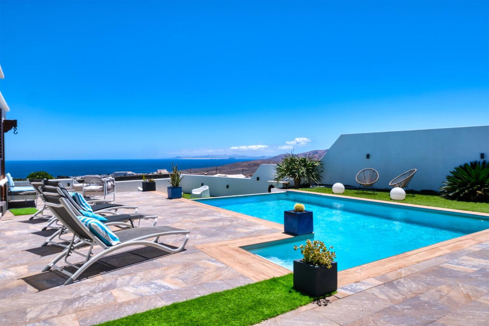 Villa Macher Piscina Y Bar Piscina ติอาส ภายนอก รูปภาพ